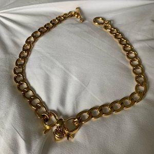 Juicy Couture Gold Bow Necklace